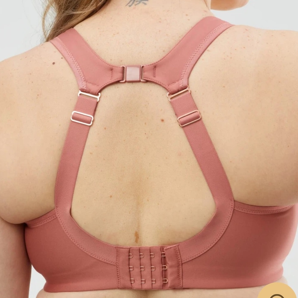 Cake Maternity Popcorn Busty Wire Free Nursing Sports Bra Medium Brick Orange - Picture 14 of 16